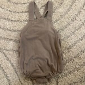 Bamboo Jersey Bubble Overall in Khaki